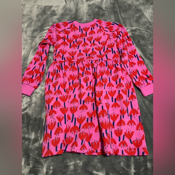 Hanna Andersson Print Knit Dress in French Terry Children Size 12 - Picture 2 of 5